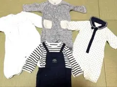 春冬 セレモニー 60〜70 ロンパース・カバーオール ドレス4点セット