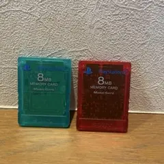 プレイステーション2 純正メモリーカード　8MB エメラルド