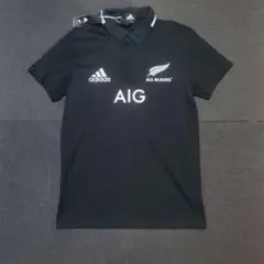 新品　アディダス ニュージーランド代表　ALL BLACKS ラガーシャツ M