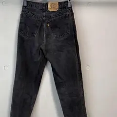 Levi's 550 W28/L30ブラック　デニム レディース テーパード