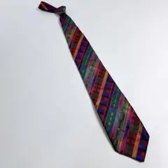 希少・ヴィンテージ GIANNI VERSACE ネクタイ シルク マルチカラー