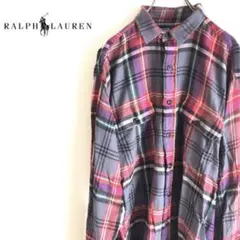 ラルフローレン　チェックシャツ　EU直輸入