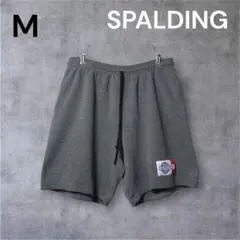 SPALDING グレー M バスケットボール スウェット ハーフパンツ ロゴのサムネイル