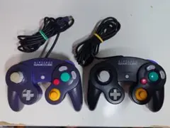 ゲームキューブコントローラー ブラック　紫 2個セット 任天堂
