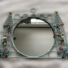 壁掛け鏡　飾り付き　　メル11942様専用 他の方のご購入ご遠慮ください。