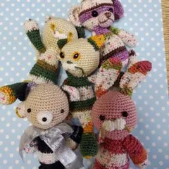 ハンドメイド】 あみぐるみ 7体セット 七福神 - メルカリ