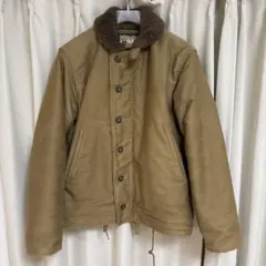 バズリクソンズ TYPE N-1 デッキジャケット 38 カーキ