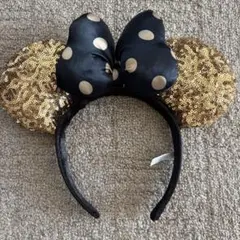 ディズニー ミニー カチューシャ ゴールド