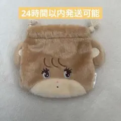 mikko characters　フェイス巾着　Latte