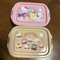 サンリオ 蓋をしたままレンジで使える フードコンテナ ベージュ ピンク 保存容器のサムネイル