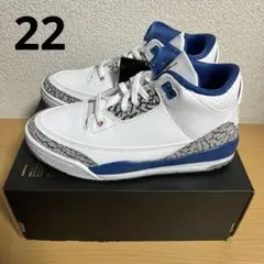新品 AIR JORDAN 3 RETRO PS WIZARDS 22cm