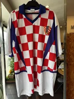 2002年 クロアチア代表 日韓W杯 ホーム ユニフォーム 襟付き ビンテージ 2002年 クロアチア代表 日韓W杯 ホーム ユニフォーム 襟付き