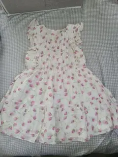 POLO 花柄フリル袖ワンピース