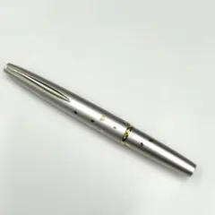 プラチナ万年筆　14K　万年筆　花柄　チューリップ　ショート　シルバー軸　14金 プラチナ万年筆 14K 万年筆 花柄 チューリップ ショート シルバー軸 14
