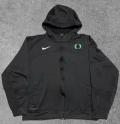 NIKE ナイキ 黒 フルジップパーカー オレゴン大学 オレゴン・ダックス