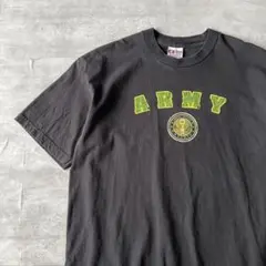 【90年代アメリカ製、ベイサイド】ARMY 米軍フェードTシャツ菅田将暉XL黒
