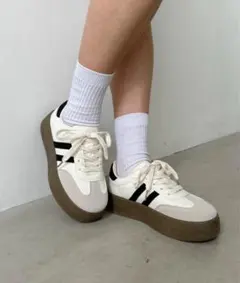 ダブルライン厚底ジャーマンスニーカーのサムネイル