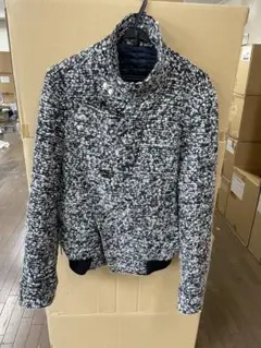 Dior Homme 2009AW ウールモヘアツイードライダースジャケットのサムネイル