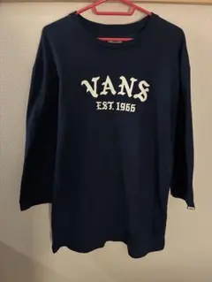 VANS 七分袖カットソー ネイビー Lサイズのサムネイル