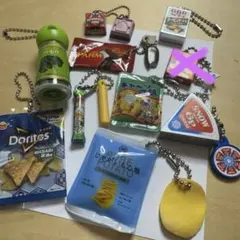 ガチャガチャ ミニチュア お菓子キーホルダー 9点セット