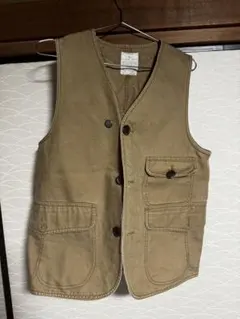 GLOBAL WORK ベージュ コットンベスト