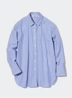 UNIQLO ユニクロ　コットンストライプシャツ　Mサイズ