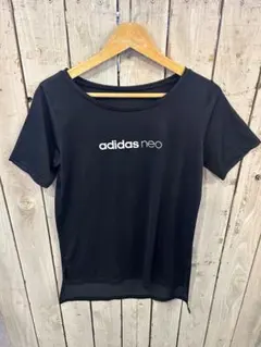 □adidas neo 黒　レディース　スポーツ用tシャツ