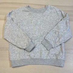 【H&M】裏起毛　スウェットパーカー　グレー　110/115