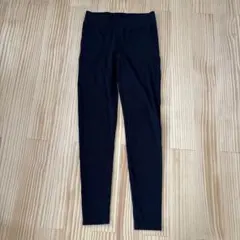 UNIQLO リブ レギンスパンツ ブラック Sサイズのサムネイル