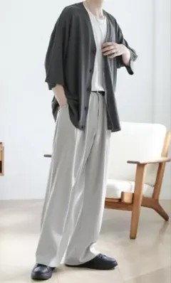 sureve半袖シャツ& ASTRONOMY 2タックワイドバギーパンツ　セット