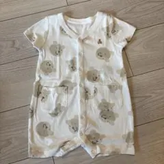 【美品】gap ロンパースカバーオール 12-18month 80おしりクマ半袖