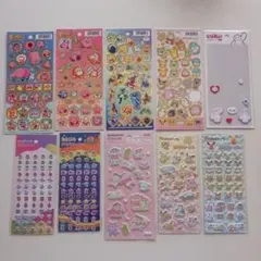 【使いかけあり】キャラクターシール10枚まとめ売り