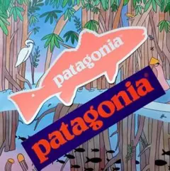 正規品　新品未使用　廃番品お魚&オレンジロゴ　パタゴニア　ステッカー　2枚組