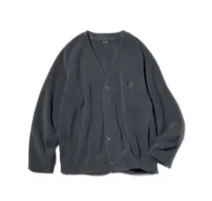 Needles UNIQLO フリースオーバーサイズカーディガン　グレー