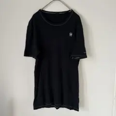 G-STAR RAW 半袖Tシャツ　ブラック　Sサイズ　メンズ　ロゴ　綿