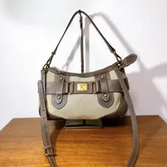 美品】クロエ レクサ 2way ショルダーバッグ スエード グレージュ 