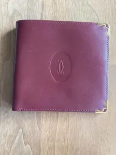 Cartier カルティエ 二つ折り財布 ボルドーのサムネイル