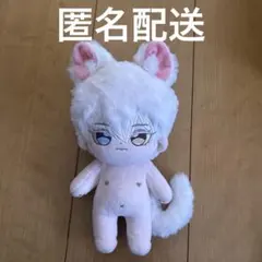 自作ぬいぐるみ オリジナル 無属性 10cm 青い目の白猫ちゃん 棉花娃娃
