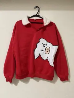 パーカー　 サイズ 豚キャラクター