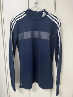 adidas ネイビー 長袖シャツ M