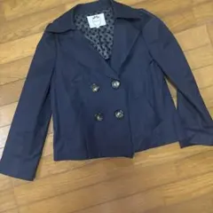 ネイビー ショートトレンチコート