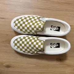 VANS スリッポン オリーブ/ホワイト 未使用