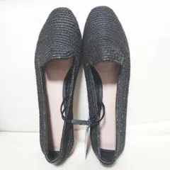 ZARA フラットシューズ ブラック 37　メッシュのサムネイル