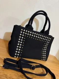 ハンドバッグ　ショルダーバッグ　スタッズ