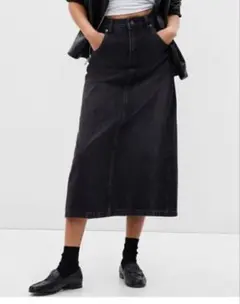 GAP ダークグレー デニム タイトスカート
