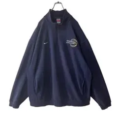 【NIKE】90s ナイキ ハーフジップスウェット スモールロゴ スウッシュ