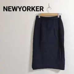 【カシミヤ混】ニューヨーカー ウールタイトスカート 7号 日本製のサムネイル