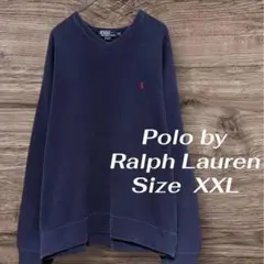 90s Polo by Ralph Lauren Vネック スウェット 綿100