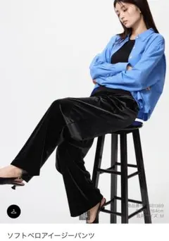 ソフトベロアイージーパンツ ワイドパンツ