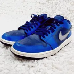 美品 28㎝◎NIKE ナイキ エアジョーダン1 LOW スニーカー ブルー 青